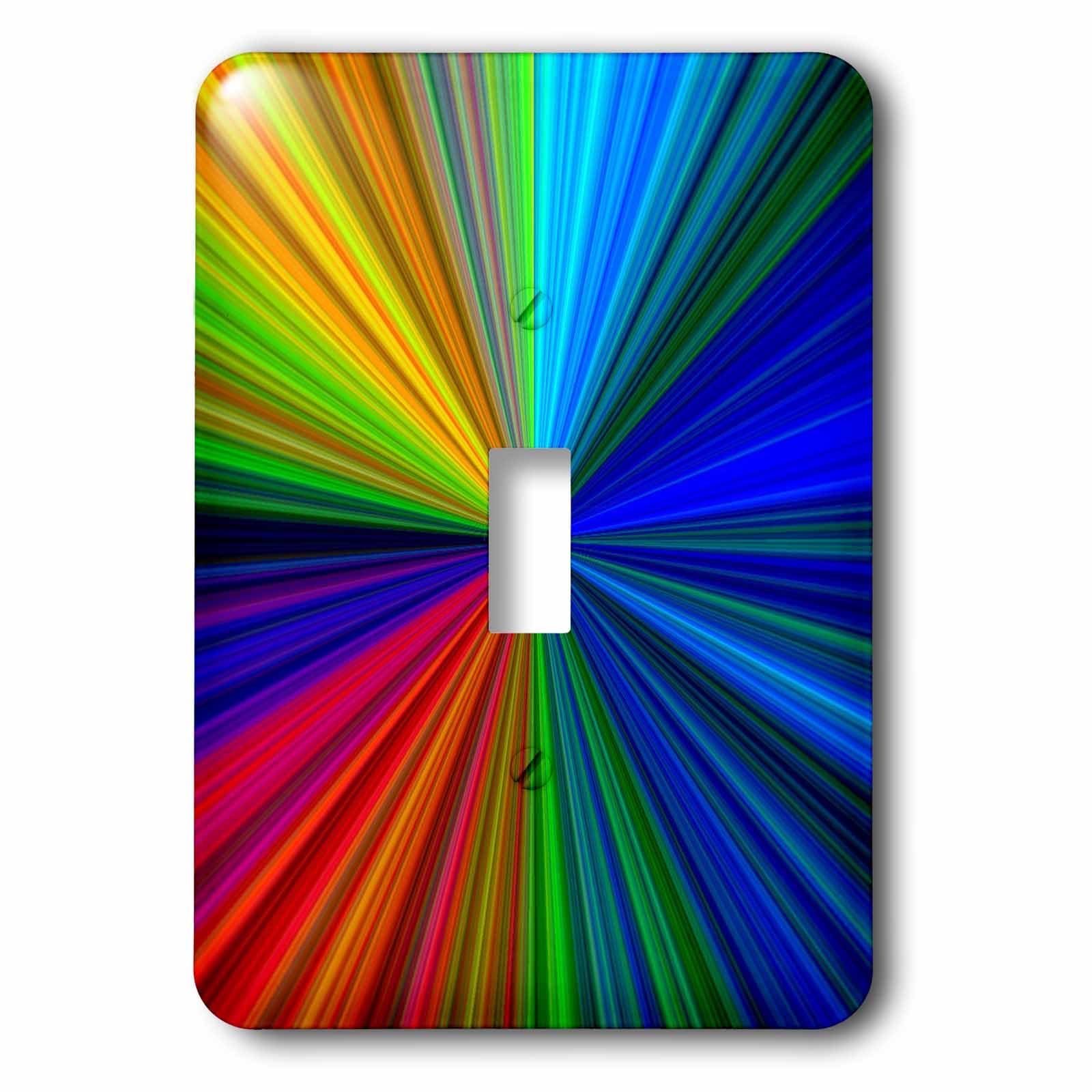 Interrupteur à bascule unique au motif arc-en-ciel vibrant Pinpoint Out