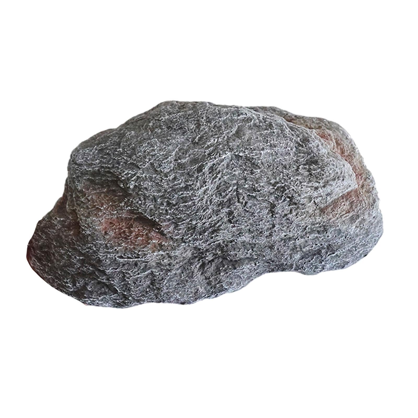 F Fityle Roccia Artificiale in Schiuma realistica, Robusta, Versatile, Copertura per Pompa, Decorazione paesaggistica, Texture Naturale per Prato, Patio, 35x21x15cm