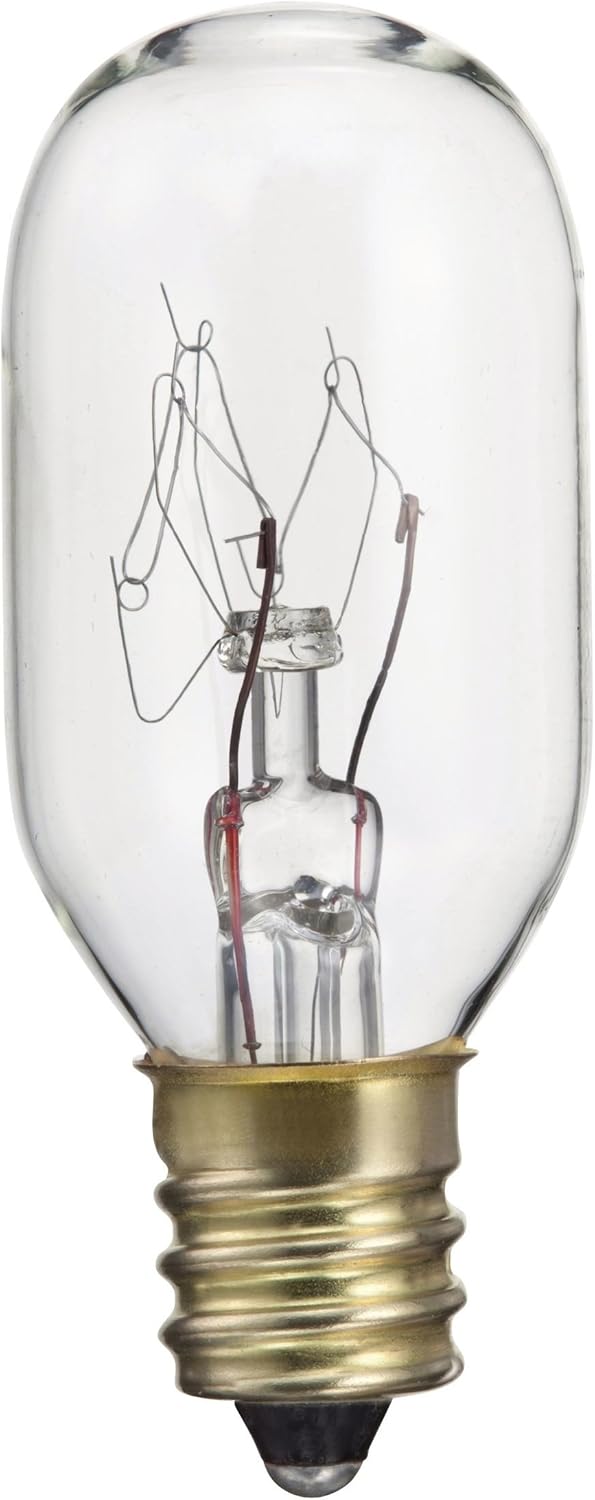 15T7 with Candelabra E12 Base T7 Light Bulb 15W Clear Incandescent Salt