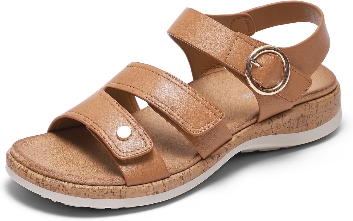 Womens Sandals Arch Support Flat Sandals Adjustable Comfy Orthotic Sandals for Women Summer Walking Shoes for Beach,Travel