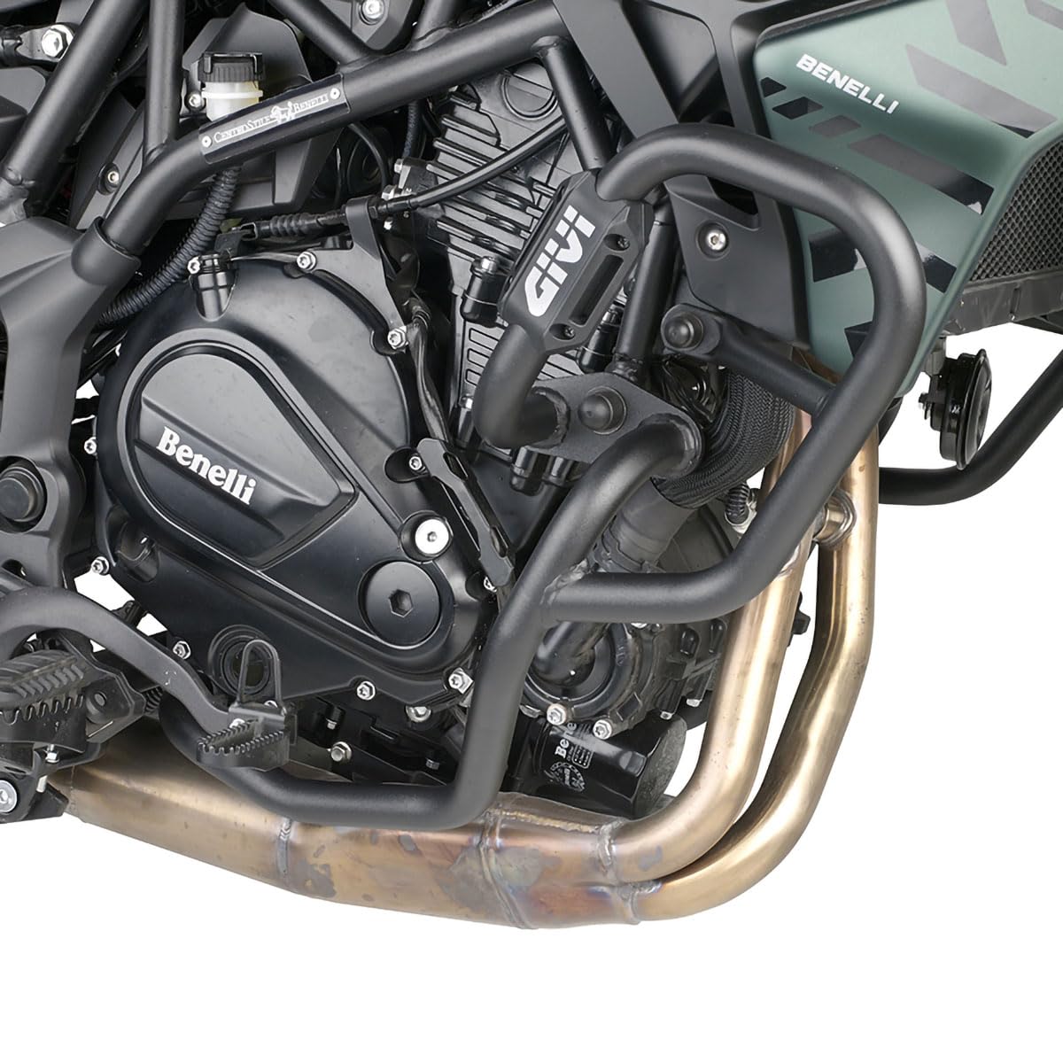 GIVI TN8717 Paramotore Tubolare 25 mm Nero, Compatibile con Benelli TRK 702, TRK 702 X 2023-2024