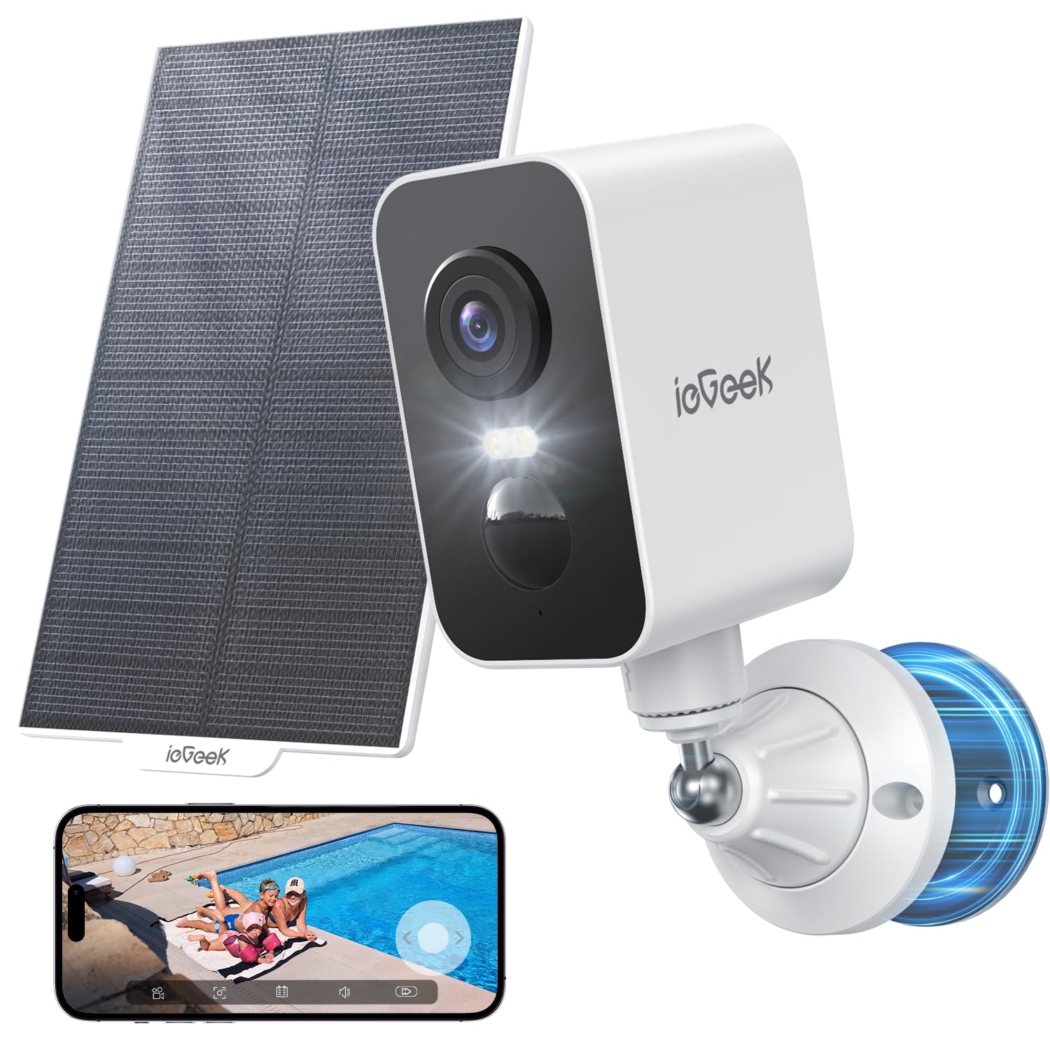 Amazon.co.jp: 【強力マグネット式設置・300°首振り・高効率ソーラー