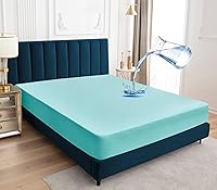 Vista 1 de Sufdari Protector de colchón impermeable, funda de colchón tamaño individual para cama, bolsillo profundo de 18 pulgadas, protector de colchón