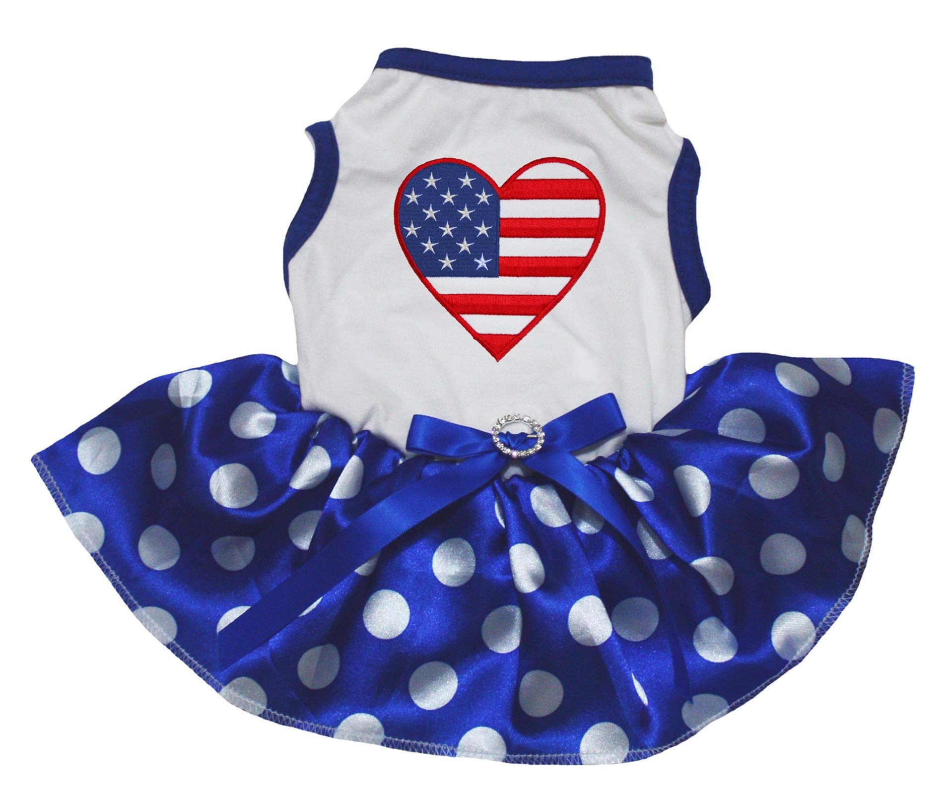 Robe pour chien USA Heart pour choyer votre petit compagnon XS