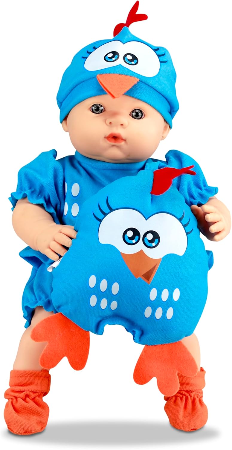 Boneca Galinha Pintadinha Mini Baby Roma Jensen Branca