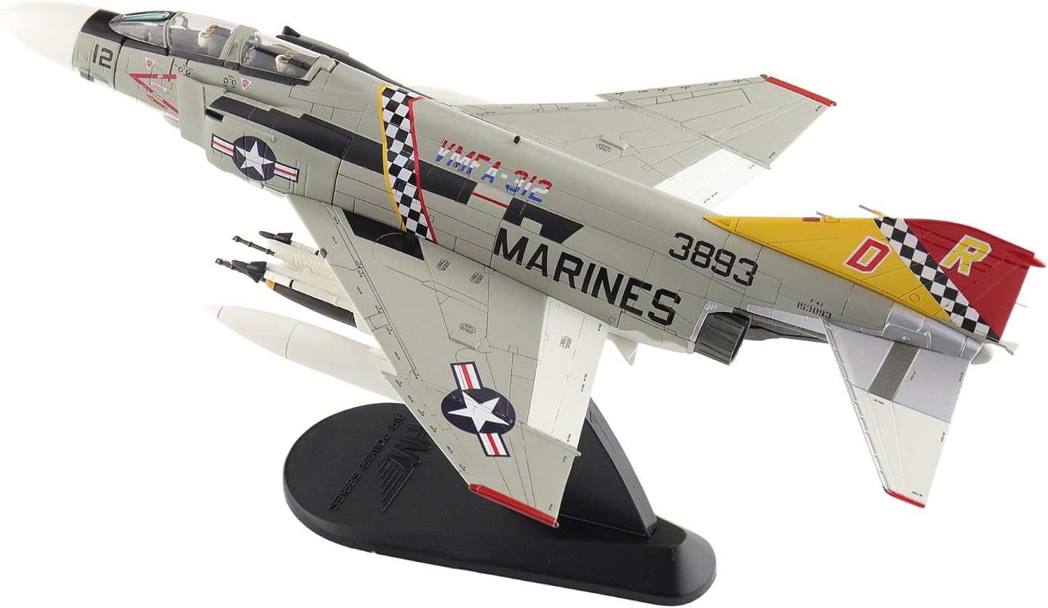 Hobby Master | 1:72 Scale Diecast Military Aircraft Replica | F-4J Phantom II 153893, VMFA-31, US Marines 1976 | Model HA19067
