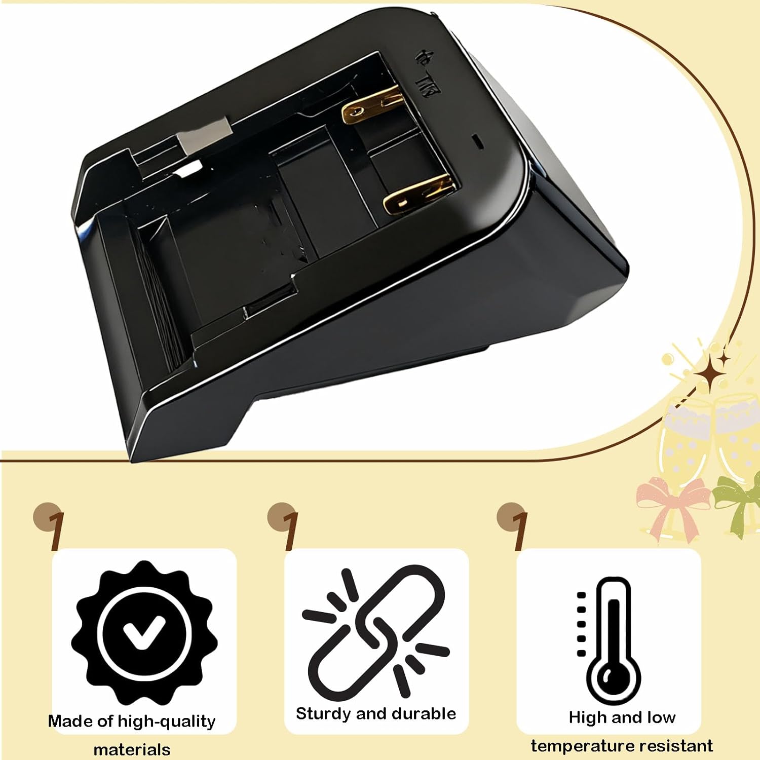 Battery Adapter for Stacyc 12" & 16" - Compatible for Dewalt 20V Batteries, Quick & Easy Installation, Secure Fit for Electric Bikes