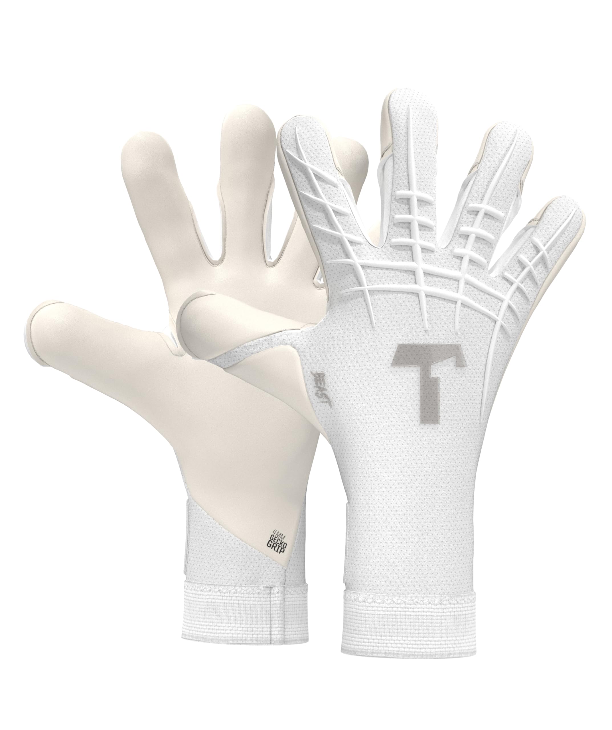 T1TAN Beast Goalkeeper Gloves - Without Finger Protection - Soccer Goalie Gloves Adult - Professional Goal Keeper Gloves for Youth, Men & Women - Size 6-11