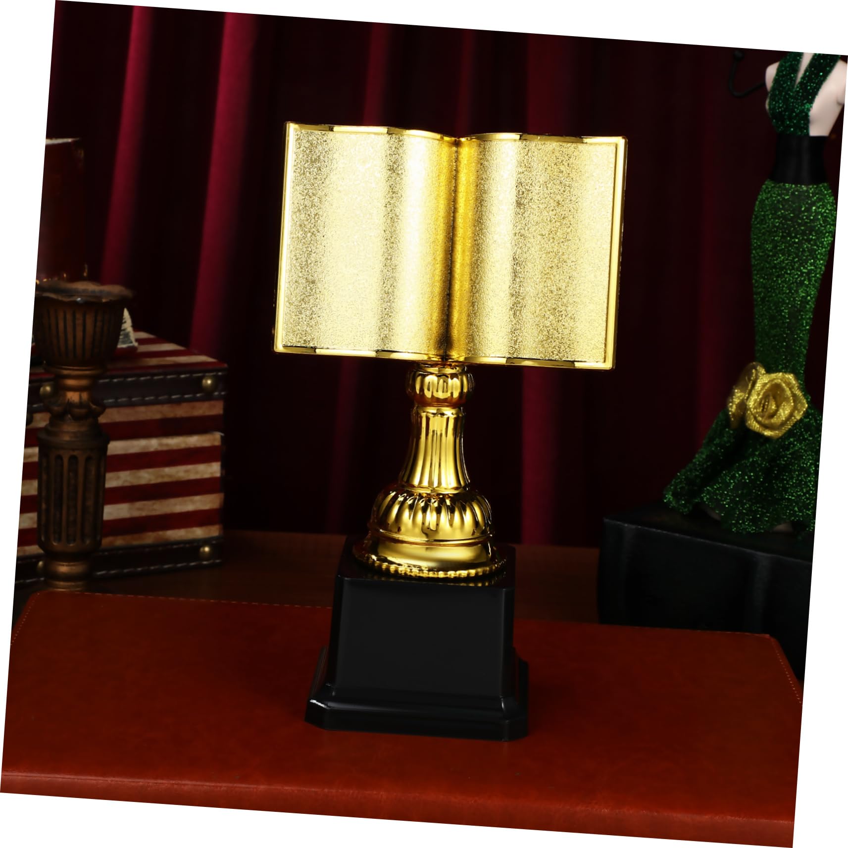 2 Trophées De Lecture En Plastique Doré - Récompense Pour Enfants - Motivation à Lire - Concours Et Cadeau - 2