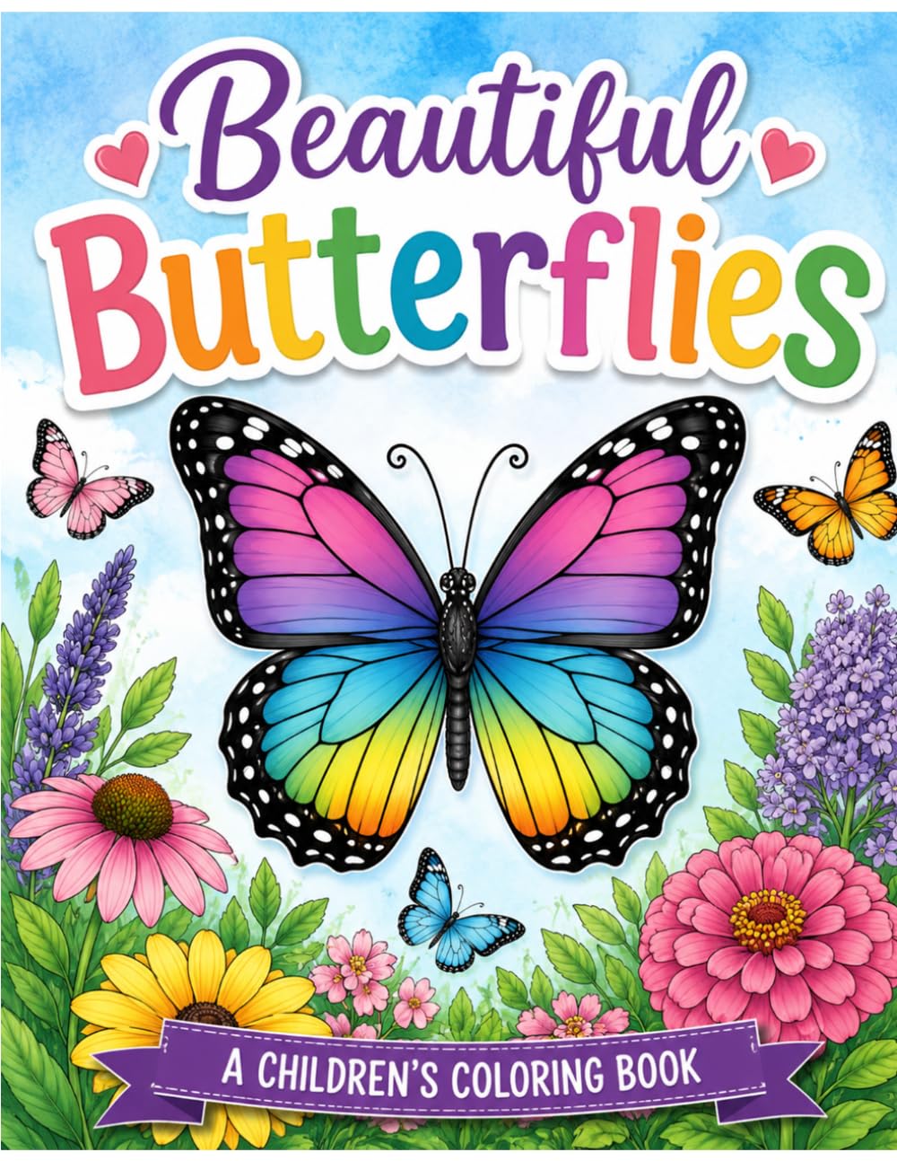 Beautiful Butterflies Coloring Book