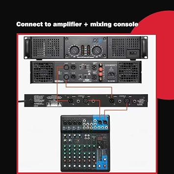 Enhancer Professional Audio Processor Audio Driver Sound Exciter Maximizer for House Karaoke, Stage, Performance Red