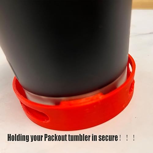 Miniatura 4 de Soporte redondo para vaso de embalaje, soporte para vasos Milwaukee Packout, accesorios compatibles con vasos Milwaukee de 20 y 30 onzas, rojo