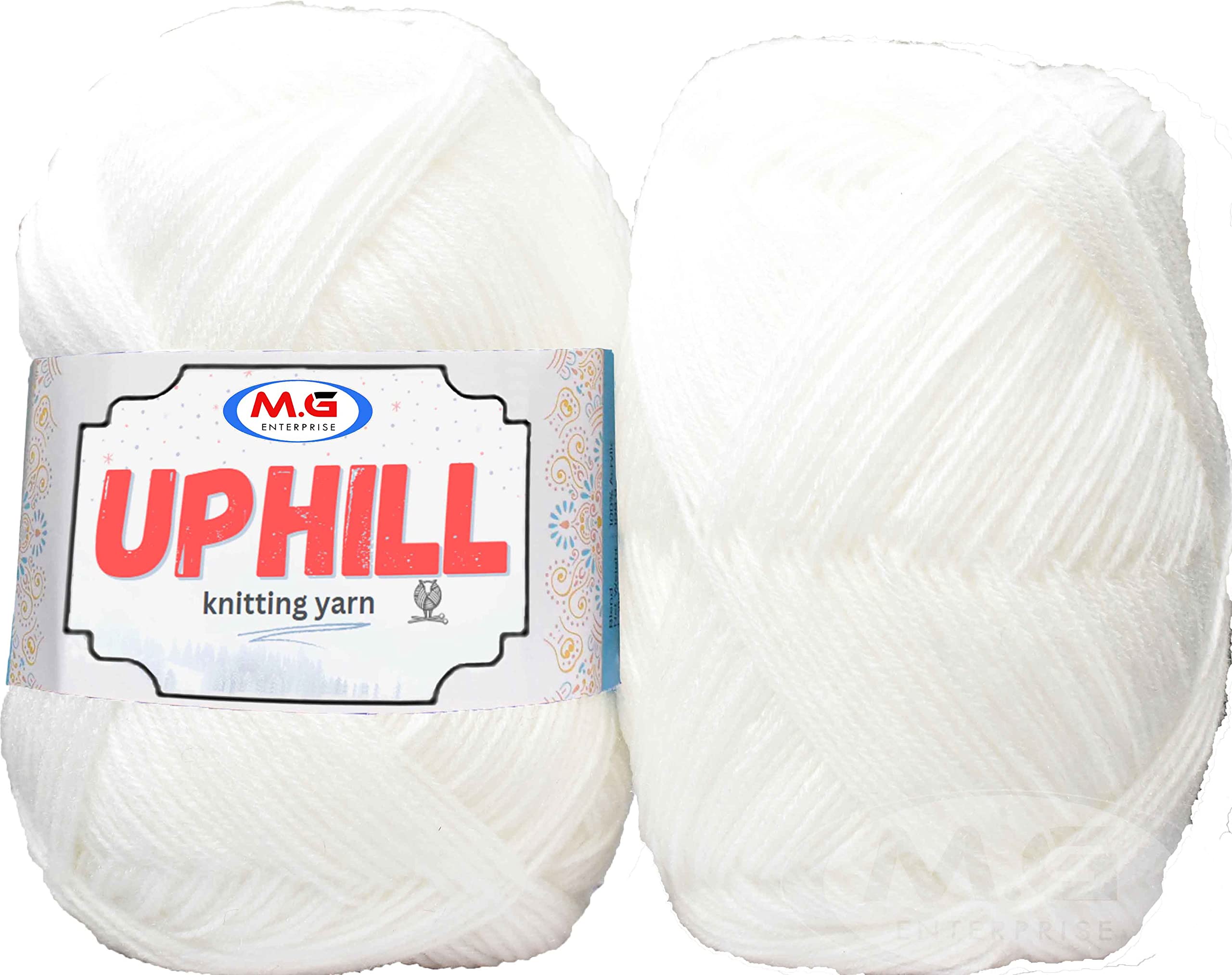 KNIT KING Uphill White 200 GMS Wool Hank Hand Knitting Wool/Art Craft Soft Fingering Crochet Hook Yarn, Needle Knitting Yarn Thread Dyed-C Art-AFJE (B0BZKWB976) Amazon Price History, Amazon Price Tracker