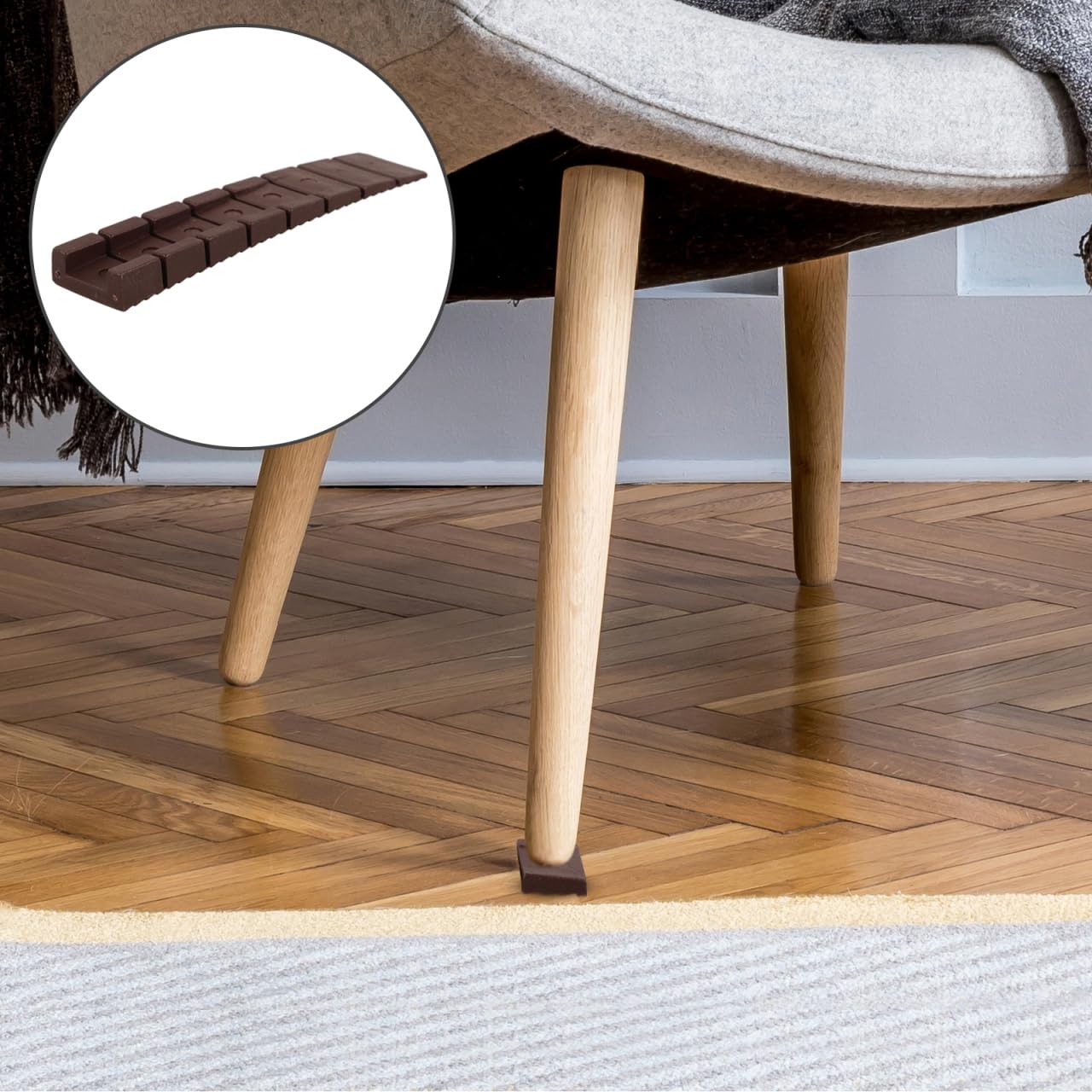 Furniture Leveling Shims Kit 20pcs Plastic Shims for Uneven Floors for Leveling