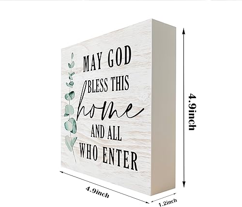 Miniatura 117 de Letreros de madera cristiana, versículo bíblico, filipenses 4:13 – I Can Do All Things Through Christ Who Strengthens Me, decoración de mesa