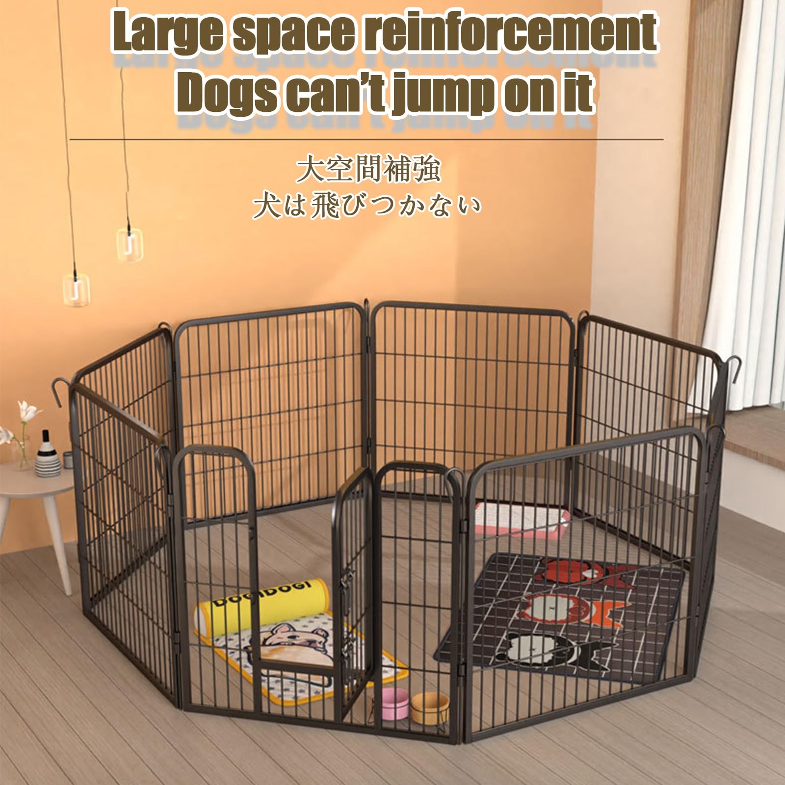 Recinto Per Piccoli Animali Box Per Cani Recinto Per Animali Domestici Con Porta Recinto Per Animali Gabbia Per Piccoli Animali Ampliabili Recinto Per Cani Da Interno(8-pack,80*100cm/31.5*39.