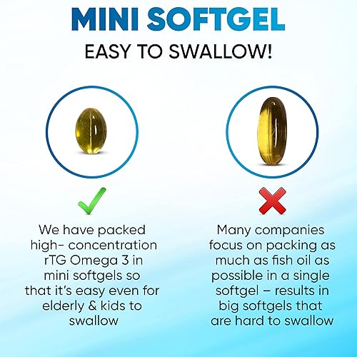 Miniatura 5 de Suplemento dietético de aceite de pescado rTG Omega 3, alta absorción y acción rápida, suplemento de aceite de pescado sin eructos de Anchovy.