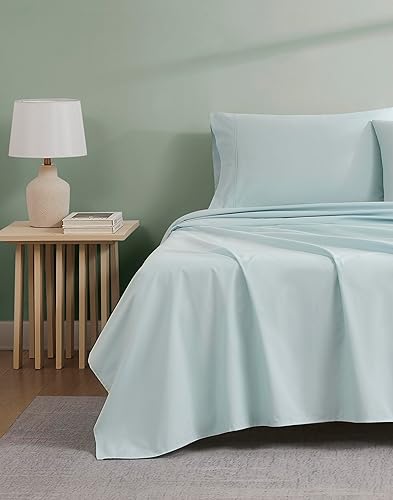 Miniatura 6 de Linen Closet Juego de sábanas King de algodón 100% orgánico - Set de 4 piezas, tejido percal, crujientes, frescas, suaves y duraderas, sábanas