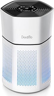 DeedMo Air Purifiers for Bedroom, H13 Ture HEPA Filter Air Cleaner with Quiet Sleep Mode, Speed Control, 220 Sq Ft Coverag...