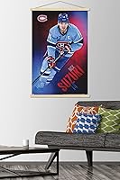 Vista 2 de Trends International NHL Montreal Canadiens - Nick Suzuki 23 Wall Poster, 22.37" x 34.00", Print and Beechwood Hanger Bundle