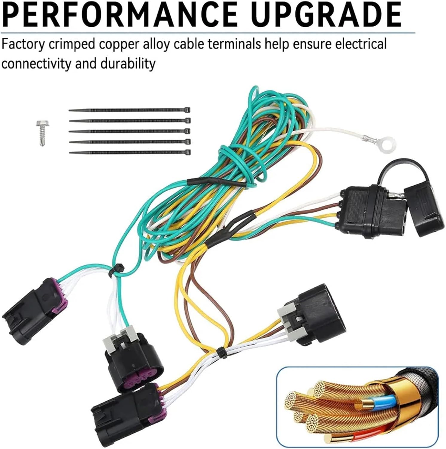 56094 4-Pin Trailer Wiring Harness Compatible with Equinox Terrain 2010-2017