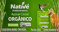 Native Açúcar Cristal Orgânico Com 50 Sachês De 5G