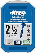 SML-C250B-50 Blue Kote Pocket Screws, 2 1/2-Inch, Coarse Thread, Maxi-Loc Head (50 Count)