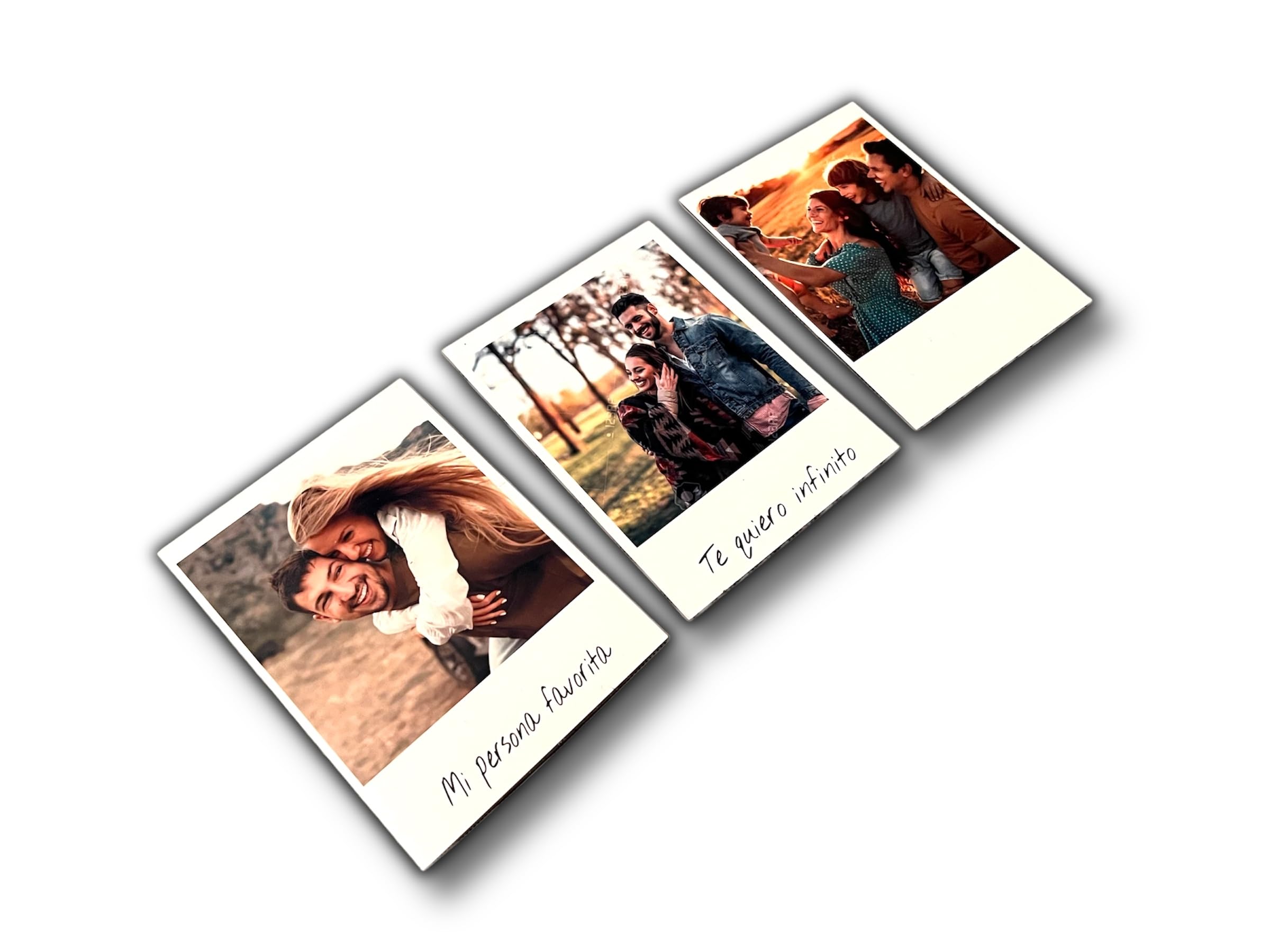 Tus Fotos en IMAN para Nevera Estilo Polaroid 10x7,5 cm -Pack 12- Imanes Flexibles
