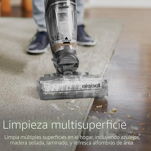 Miniatura 4 de BISSELL CrossWave HydroSteam Deluxe - Aspiradora en seco y húmedo, aspiradora multiusos, lavado y vapor, fórmula incluida, verde, 3515G