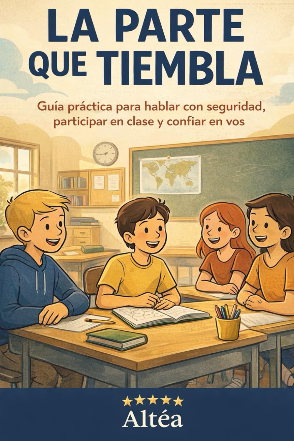 LA PARTE QUE TIEMBLA: Guía práctica para hablar con seguridad, participar en clase y confiar en vos