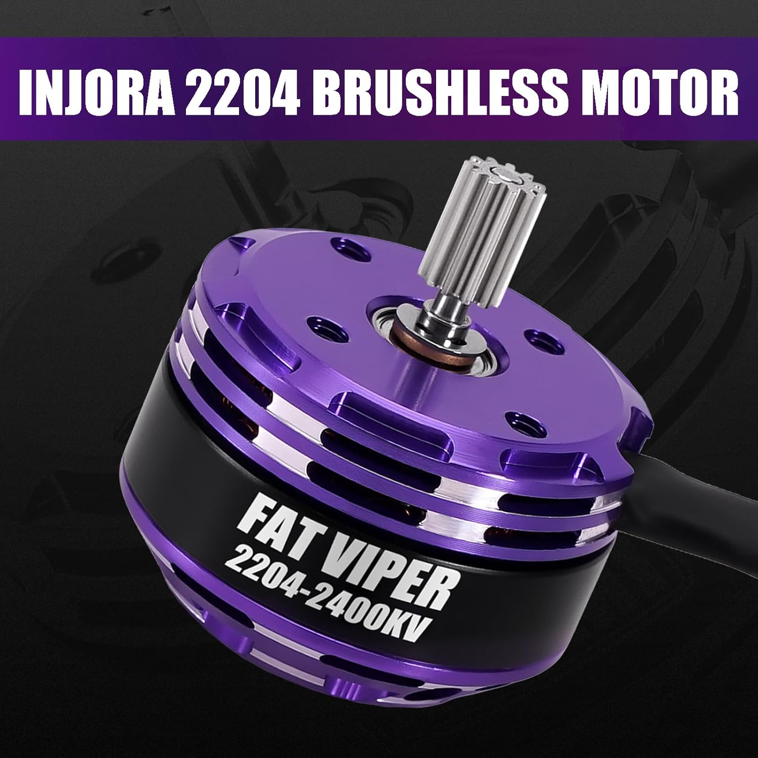 INJORA Brushless MBL32 ESC and 2400KV Fat Viper 2204 Outrunner Motor & Transmission for 1/18 RC Crawler TRX4M