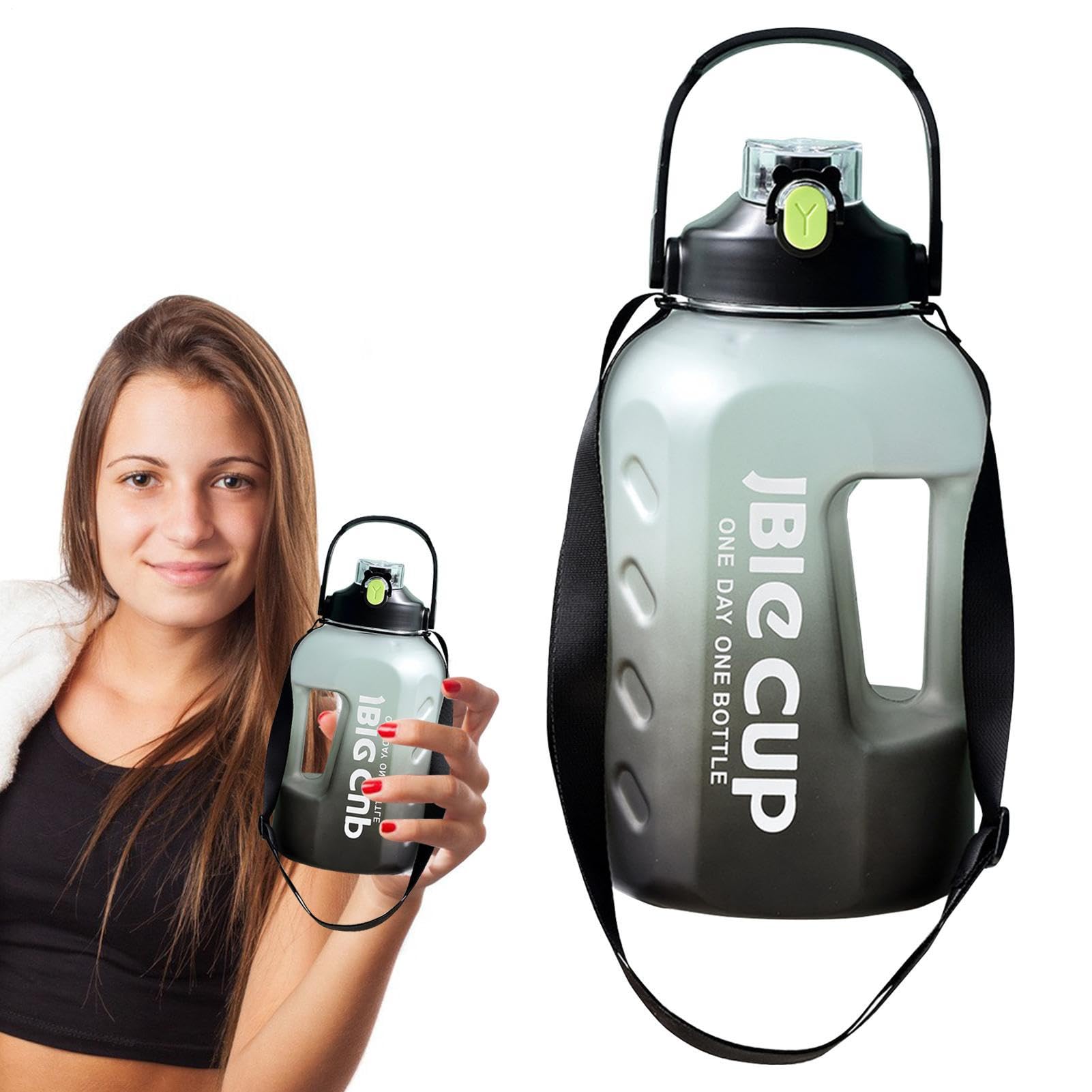 Wasserflasche mit Zeitmarkierung