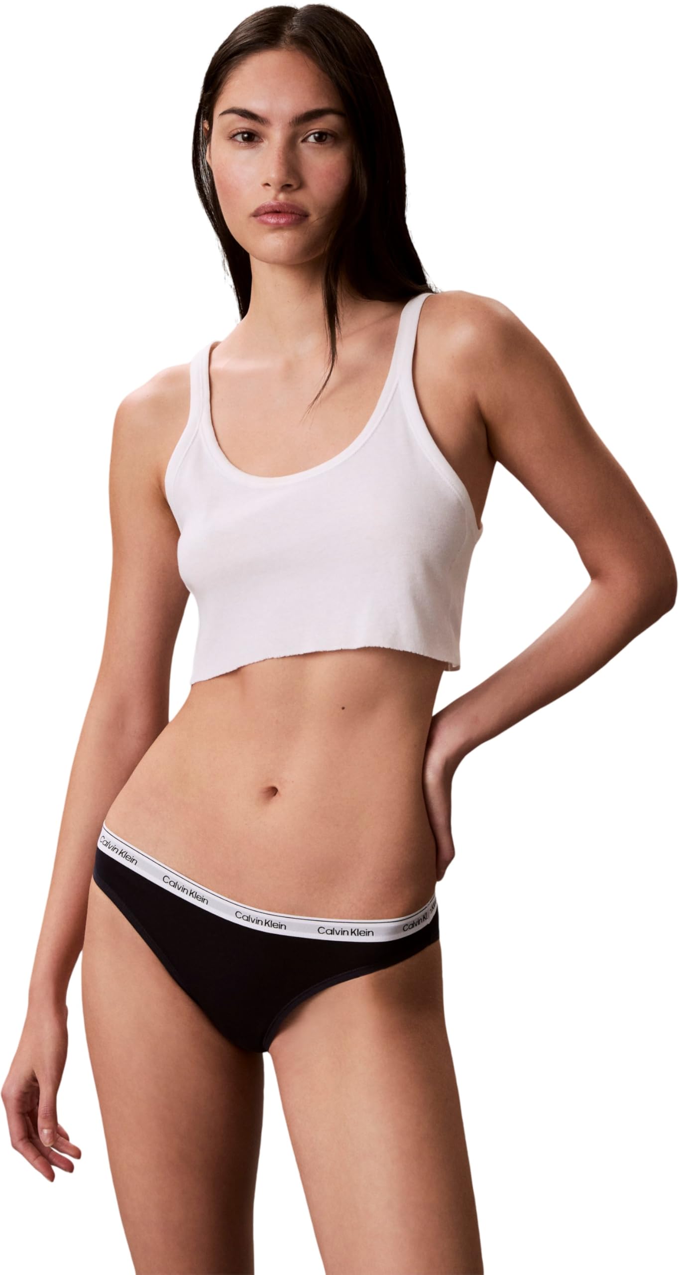 Calvin Klein Damen 5er Pack Slips Bikini Form Low-Rise Unterwäsche