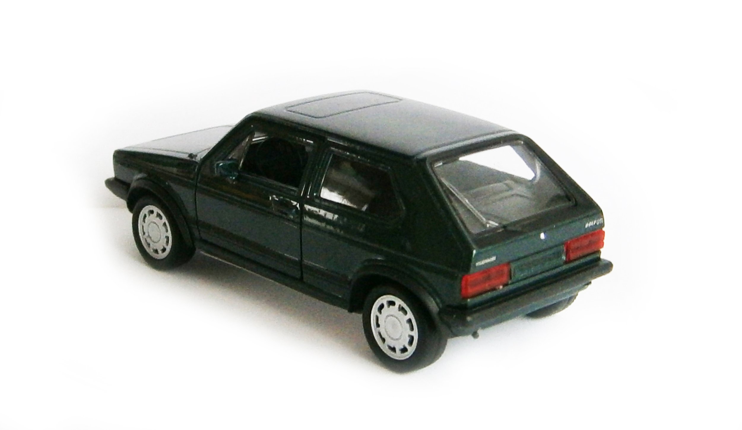 Volkswagen Golf I GTI Modellino auto in metallo con motore di ritiro VW modello auto giocattolo 4 varianti Welly 77 (verde metallizzato)