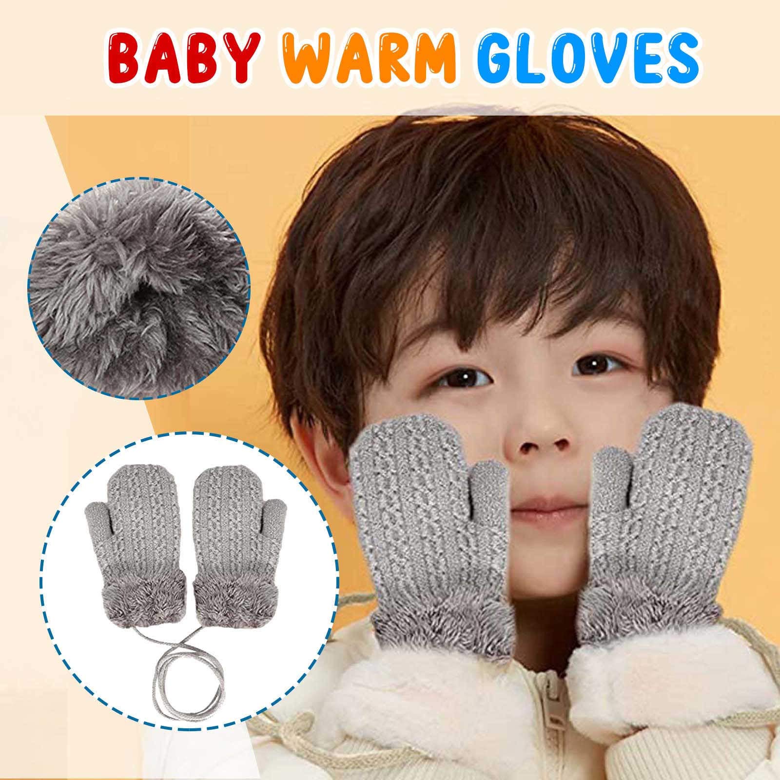 Kinder Handschuhe größe 5 Bequeme und 1PC 1-4 Doppel-Soft-Handschuh Layer Baby Years Kinderhandschuhe Handschuhe Kinder Fashion