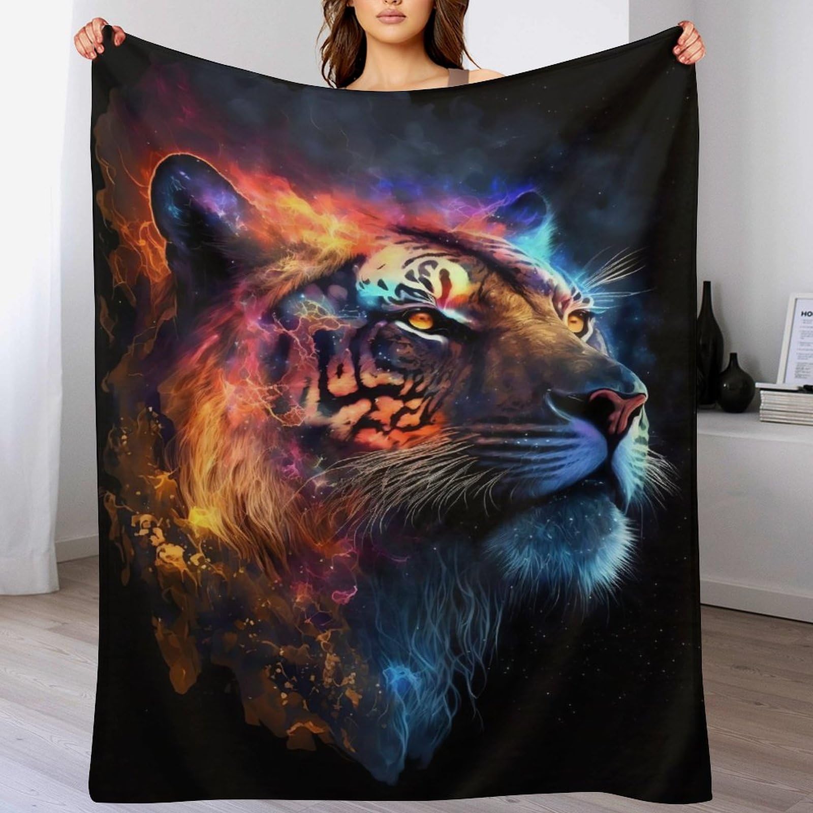 Couverture tigre douce pour lit enfant : un cocon de chaleur et de douceur flanelle