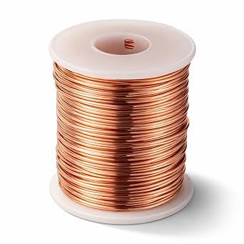 18 Gauge Copper Wire 1mm 213 Feet Dead Soft Solid Bare Copper Wire for Electroculture Gardening, Jewelry Making, Beading, Science Projects, DIY Artwork, 1 Pound Spool