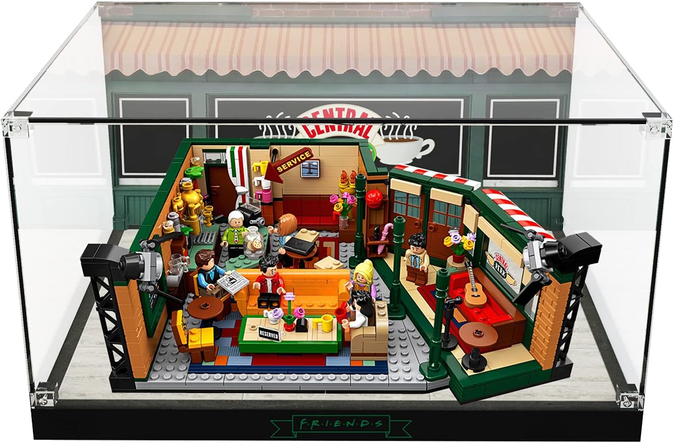 Acrylic Display Case Box for Lego Ideas The Friends Central Perk 21319 Building Blocks Model Set, Dust-Proof Transparent Clear Display Box Showcase (The Model NOT Included)