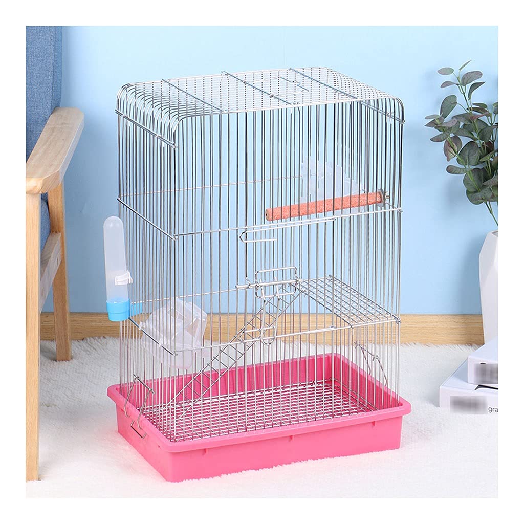 Cage à oiseaux en métal galvanisé avec poignée pour calopsittes et canaris