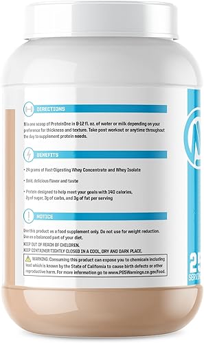 Miniatura 9 de NutraOne ProteinOne Whey Protein Promueve la recuperación y desarrolla músculo con un batido de proteínas en polvo para hombres y mujeres (helado de