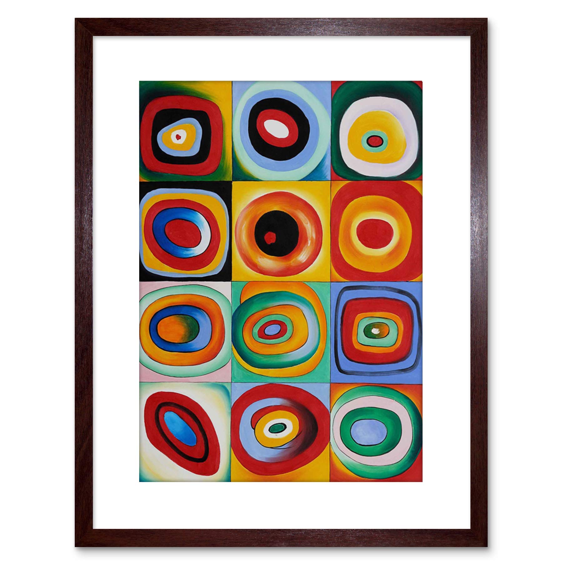 Wee Blue Coo Farbstudie Quadrate By Wassily Kandinsky Framed Wall Art Print