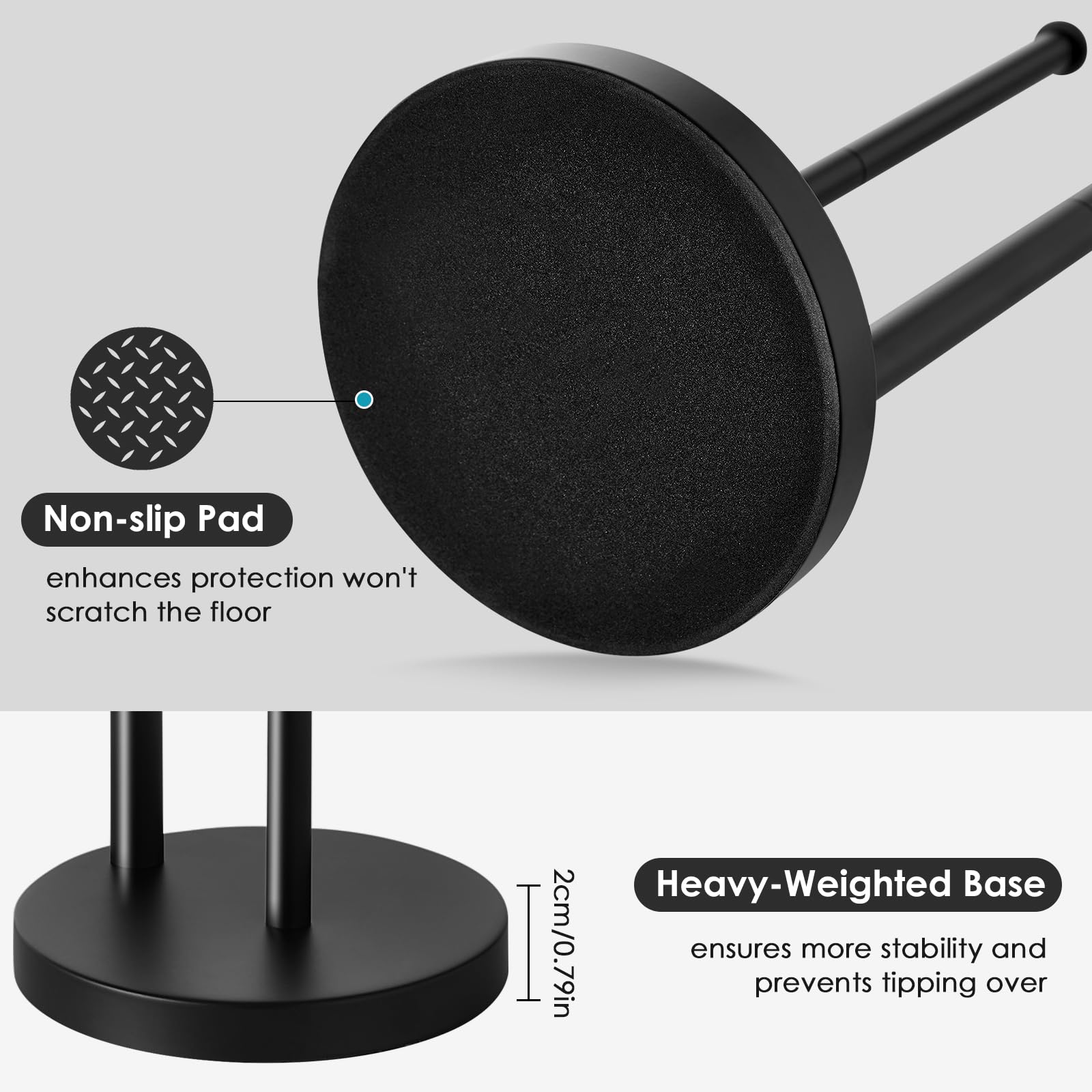 Toilet Paper Holder Stand, Bathroom Toilet Paper Stand with Large Reserve — Amazon image 4