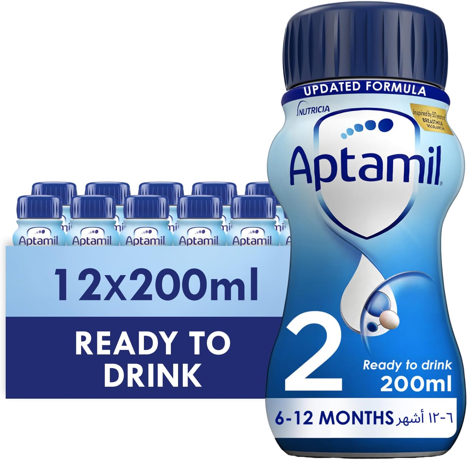 Advance 2 Follow-On Formula Milk From 6-12 Months, Easy To Use Pack, 400g - Pack of 12