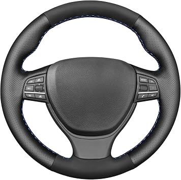 MEWANT Steering Wheel Cover Compatible with BMW M Sport F10 F11 F07 / M5 F10 2011-2013 / F12 F13 F06 / F01 F02 Steering Wheel Wrap