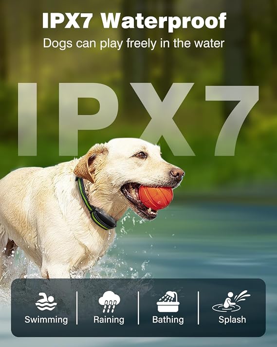 Dog Shock Collar - 3300FT Dog Training Collar with Remote Control Innovative IPX7 Waterproof with 4 Training Modes, Rechargeable E-Collar for All Breeds, Adjustable Strap for Dogs 5-150 lbs