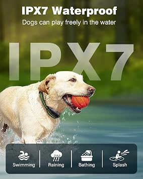 Dog Shock Collar - 3300FT Dog Training Collar with Remote Control Innovative IPX7 Waterproof with 4 Training Modes, Rechargeable E-Collar for All Breeds, Adjustable Strap for Dogs 5-150 lbs