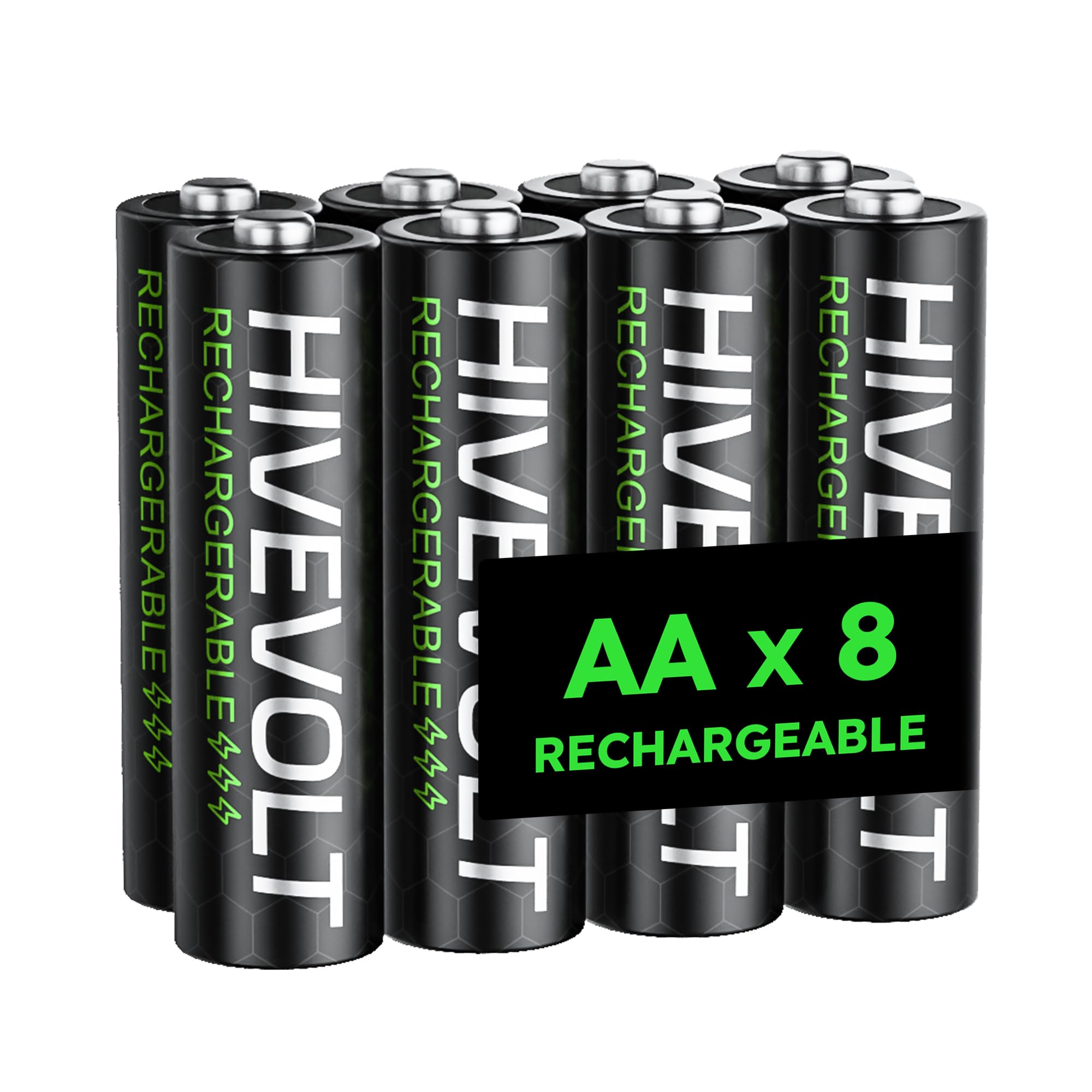 8 Batterie Ricaricabili Granicell – 4 AA 2800mAh E 4 AAA 1100mAh, NiMH, Basso Autoscarica, Prerecaricate - 2
