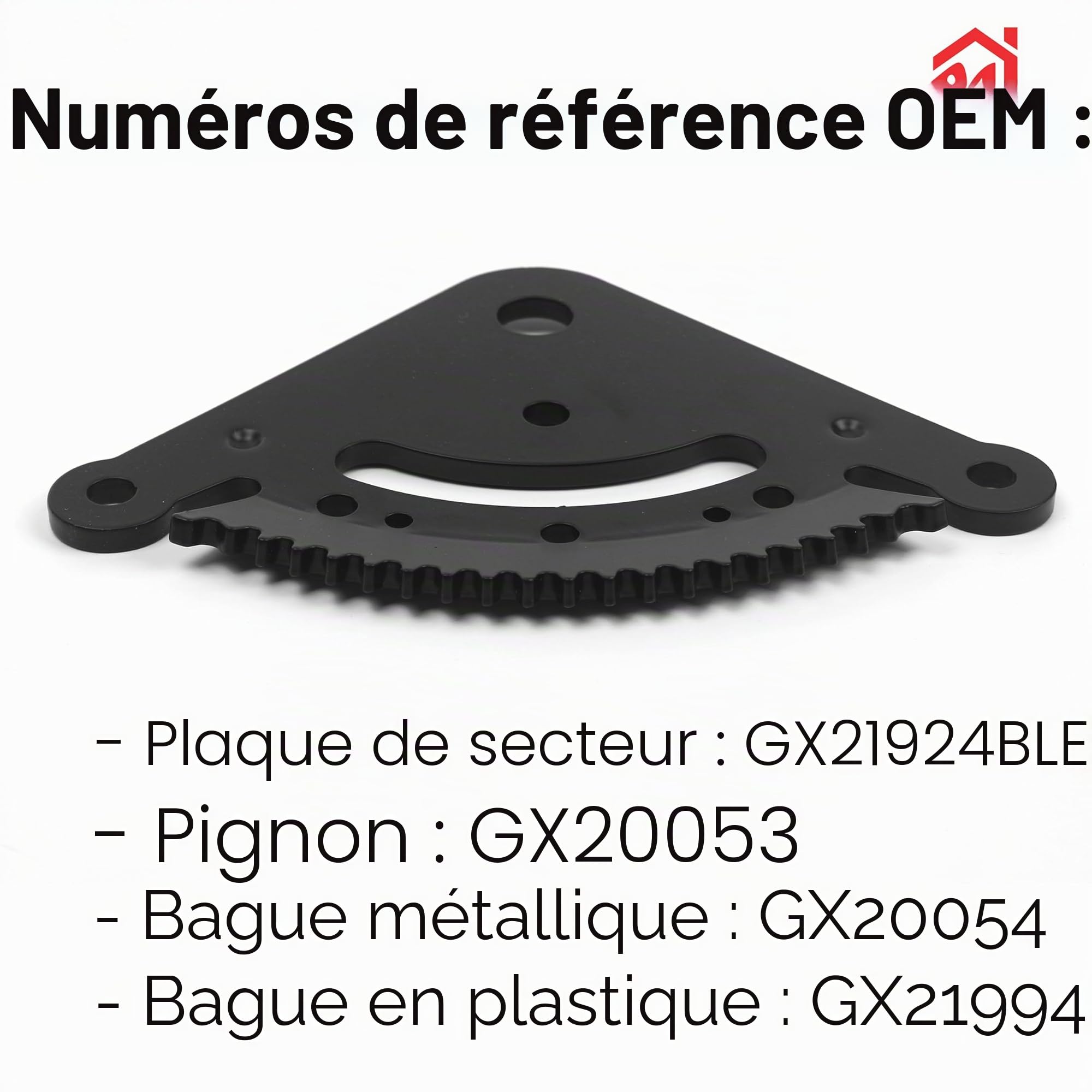 GX21924BLE Pièces de direction compatibles avec John Deere série D&LA, 19 dents, remplace D170 D105 D130 LA145 GX20053 GX20054 GX21994 105 115 125 D100 D110 D120 LA110 LA120 LA100, Kit de réparation
