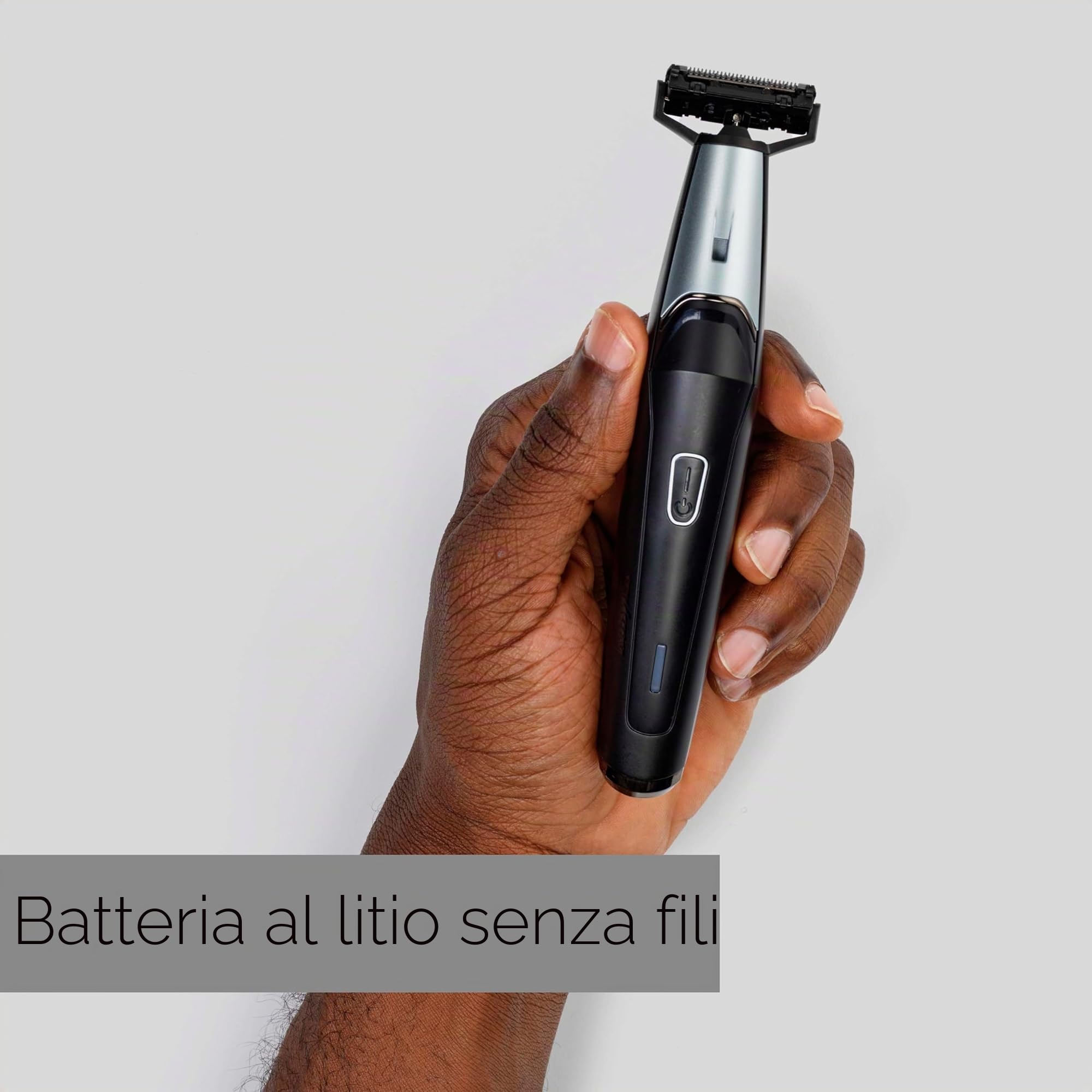 BaByliss T880E Regolabarba Triple S, batteria agli ioni di litio, 3 guide di taglio, Grigio scuro