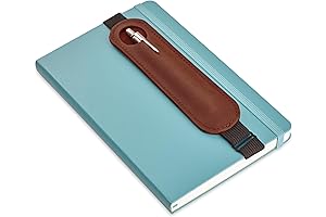 Book Pencil Holder with Quality Leather Material (Cognac)